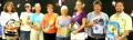 (Standing (L-R);PIE Staff member Sandra Williams, Matlacha Hookers Robin Lilly, Lynne Mayhew, Sandy Bruner, Arlene Stornello, Rya Snipes, Mindy Koster and PIE Principle Rob Mazzoli